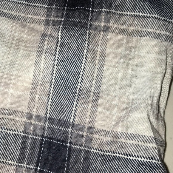 BLACK GRAY WHITE PLAID KIDS LEGGINGS ONE SIZE - Picture 2 of 3